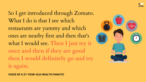 🗨️How do Zomato reviews help this health fanatic eat better?