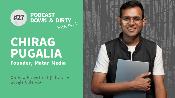 Why does this Founder’s entire life live on Google Calendar? podcast with chirag pugalia, founder of matar media